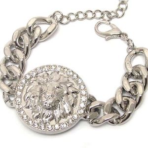 Chunky Chain Lion Head Bracelet